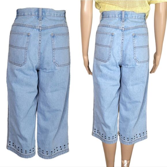 Vintage High Rise denim Jean Capris by Kyoto Kasuals - Picture 3 of 14